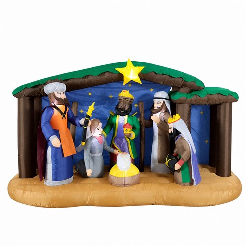 Crèche noël gonflable - crèche,
