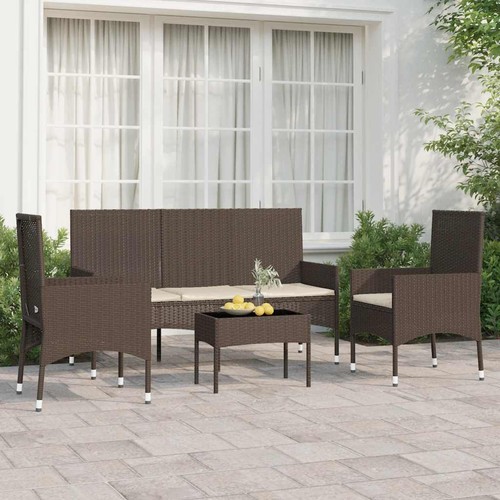 Salon jardin avec coussins - jardin,