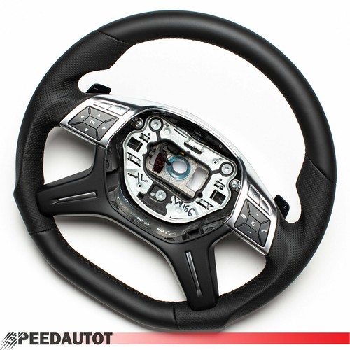 Volant plat cuir mercedes - plat,