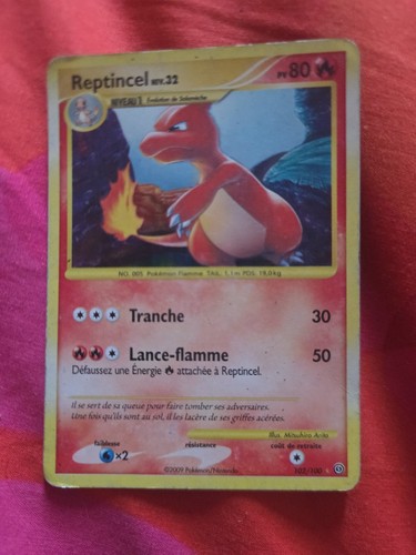 Carte pokemon reptincel - carte,
