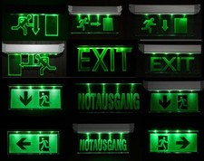 Lampe de secours à DEL éclairage de secours sortie de secours lampe de voie...