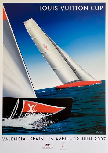 Affiche louis vuitton cup - louis,
