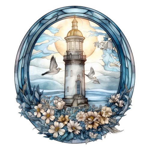 Autocollants phare vitraux - autocollants,