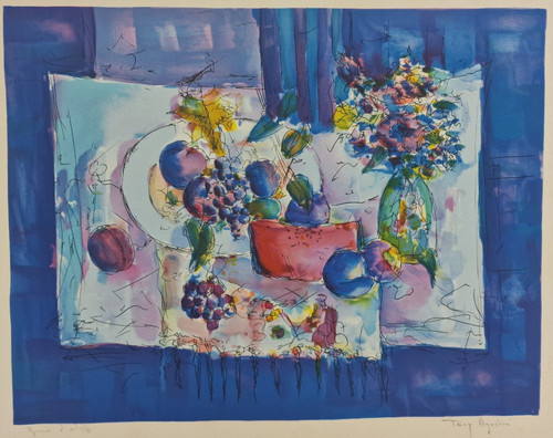 Lithographie tony agostini - tony,