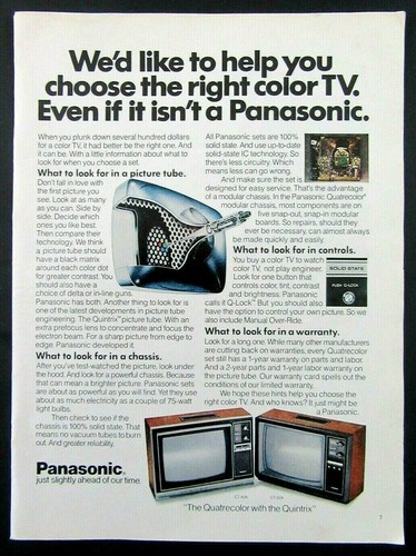 1975 panasonic color - 1975, tv