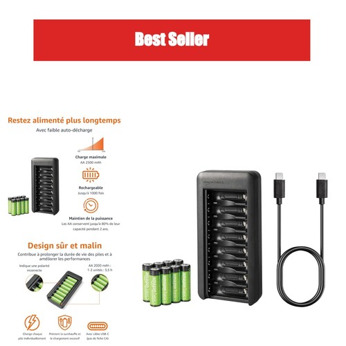 Piles rechargeables - , aa