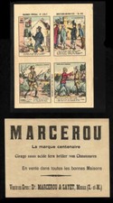 Marcerou Sayet Meaux / Publicité papier cirage imagerie d'Epinal devinettes