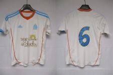 Maillot OM OLYMPIQUE de MARSEILLE porté n°6 ADIDAS match worn shirt maglia 10 a