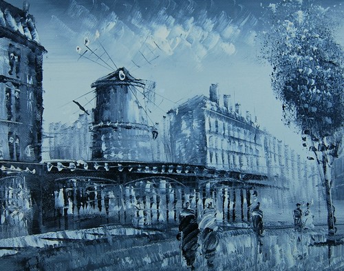 Tableau peinture huile sur - &,