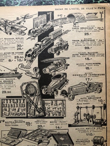 Catalogue jouets bhv 1934 - de,