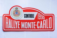 2 PLAQUES, RALLYE MONTE CARLO  1990 - 2008,  CENTENAIRE ACM, 46x21cm