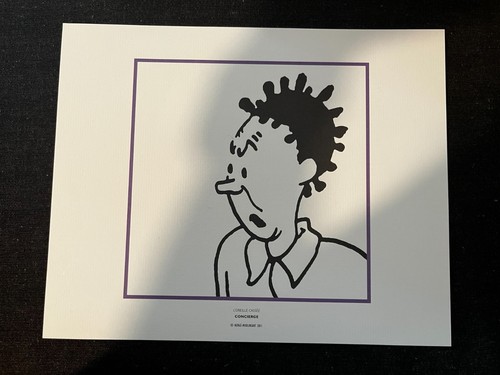 Lithographie libris tintin - lithographie,