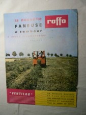  Prospectus / catalogue agricole : ROFFO la nouvelle faneuse a tambour VENTILOR