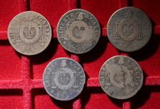CONVENTION - SOL AUX BALANCES - 1793 BB - Lot de 5 pièces
