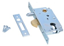 Aqbau Serrure à Crochet Avec Boulons Serrure Encastrée Verrou 30/72 Pz Neuf