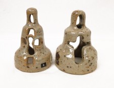 Paire Sculptures Personnages Croix Vintage Design Lodereau 70