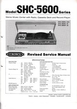 Manuel De Service Pour CROWN SHC-5600