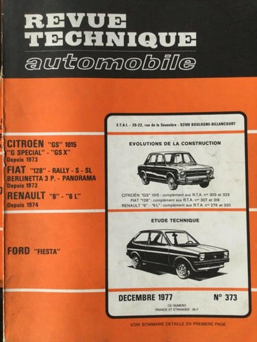 Revue technique automobile rta - revue,