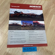 Horsch Terrano MT prospectus catalogue publicité matériel agricole en anglais