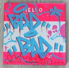 Street art-Urban art-Pop art-Peinture originale sur canvas 30x30cm BAD CED Int.