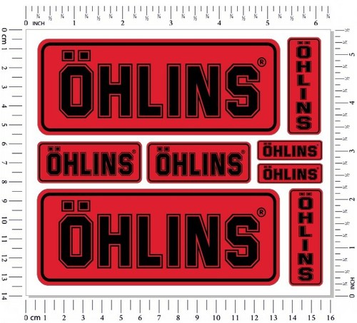 Ohlins fork shock - shock, stickers
