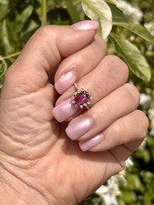 Bague Or Rubis Diamants 