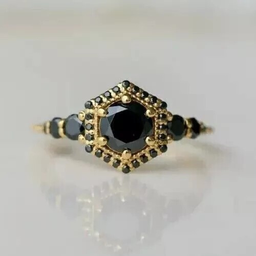 Bague diamant noir - bague,