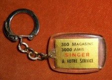 Porte-clés Singer CE QU' il y a DE mieux 300 magasins 3000 amis machine à coudre