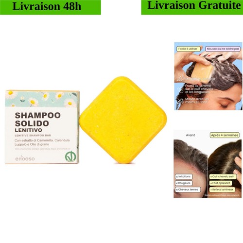 Shampoing solide bio camomille - shampoing,