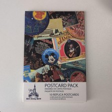 Pack de 10 cartes postales anniversaire Disney Walt World WDW