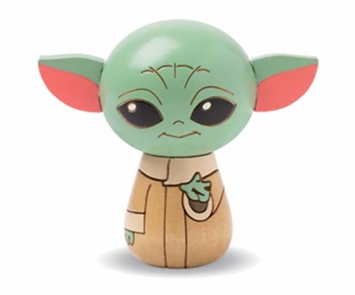 Poupée kokeshi bois - bois, grogu
