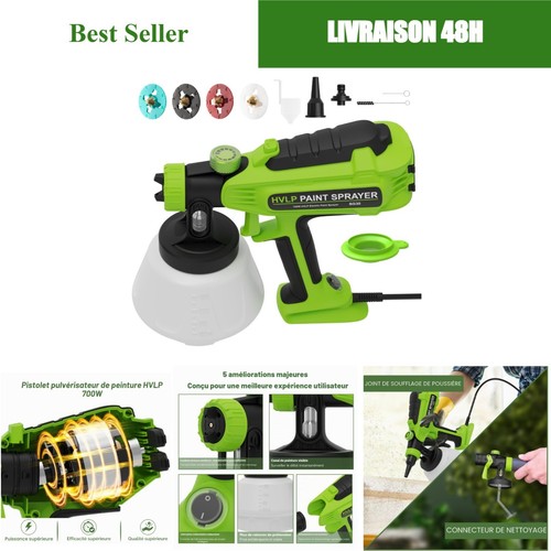 Pistolet peinture hvlp 700w - hvlp,