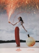 Publicité papier Parfum. Perfume Ad. Eau des Merveilles de Hermès 2004 France 