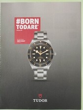 TUDOR vintage Print Ad !! " Black Bay Chrono "