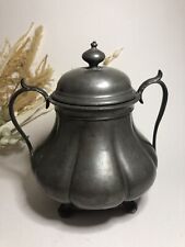 Sucrier en étain avec