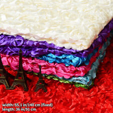 3D Rose Fleurs Tissu Mariage Moquette Vêtements Artisanat Couture DIY 0.9m