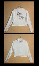 Veste blazer zippé blanc