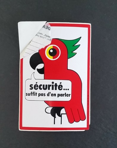 Autocollant sticker - /,