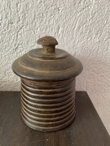 Ancien pot tabac bois - pot, en