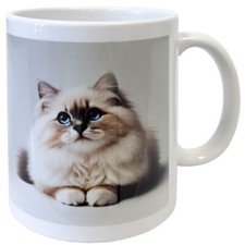 Mug en céramique blanche Sacré de Birmanie