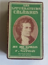 jeu des familles les litterateurs celebres fernand nathan vintage