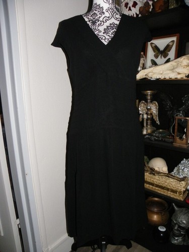 Longue robe soie noire - robe,