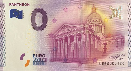 Billet zero euro souvenir - billet, 0