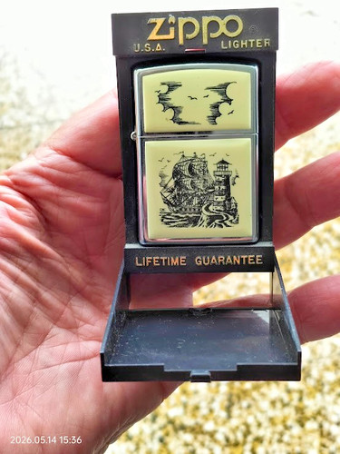 Briquet zippo scrimshaw - ., "
