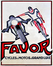 Affiche ancienne Favor Cycles