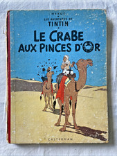 Tintin - Le Crabe aux pinces d'or - édition B22 - - Mauvais état
