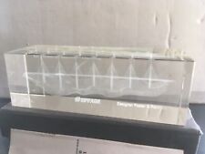 Rare Bloc Verre hologramme PONT MILLAU EIFFAGE Designer Foster Partnere + Boite