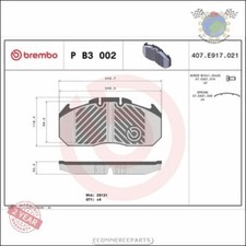 Kit Plaquettes Brembo pour ERF