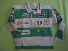 Maillot Benetton Rugby Trévise Porté enfant #12 Vintage itatlia - 7 / 12 ans