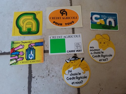 Lot anciens autocollants
